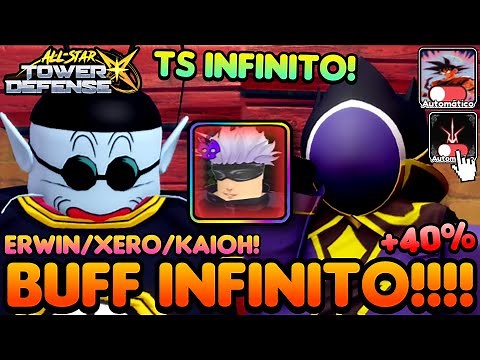 LEARN THIS! HOW TO MAKE INFINITE BUFF IN ALL STAR TOWER DEFENSE X!! (ERWIN, MR. KAIOH AND XERO)