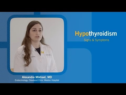 What Are the Signs and Symptoms of Hypothyroidism?