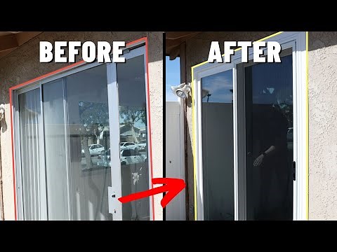 Sliding Door Replacement Installation (Aluminum to Vinyl)