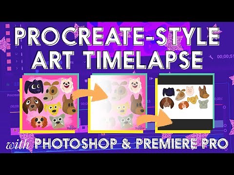 How to Record and Edit a PROCREATE STYLE Art Timelapse w/ PHOTOSHOP and PREMIERE PRO | Jeca Martinez