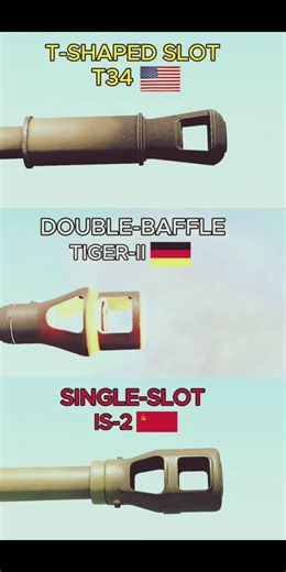 WWII Tank Muzzle Brakes Compared