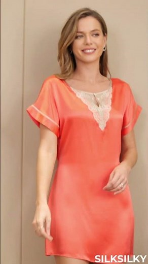 SILKSILKY - Pure Silk Belted Nightgown