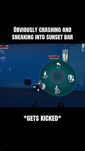 Sneaking into Sunset Bar in VRChat