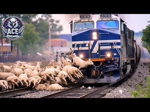 Tragic and Shocking| Animal Hit Train Crashes You Won't Believe Were Real!