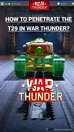 Bartok Official | How to penetrate the T29 in War Thunder. Many players think the T29 is almost impossible to penetrate from the front but that’s a myth. In... | Instagram