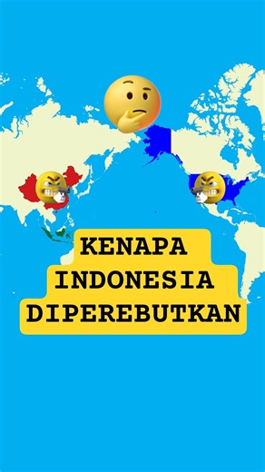Amerika dan China Berebut Indonesia #countryballs #faktadunia