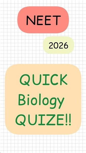 NEET Biology MCQs You Must Practice 🔥#neet #neetbiology #neetexam #biologymcqs