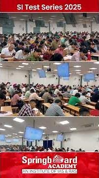 SI Test Series 2025 | Springboard Academy | 1st Test Highlights | Rajasthan Police SI Preparation