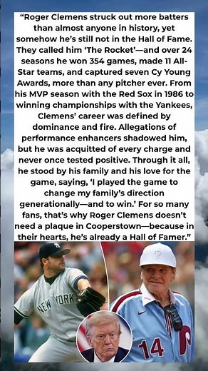 ⚾️🔥 Roger Clemens: The Rocket Fans Still Believe Belongs in Cooperstown 🏆
