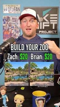 Who Can Build The Better Zoo With $20? #shorts #zoo #animals #funny #games