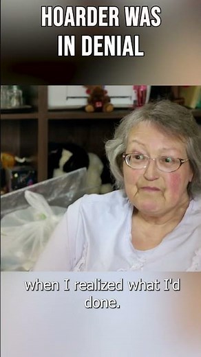 Hoarder didn't even realise she was hoarding! #hoarding