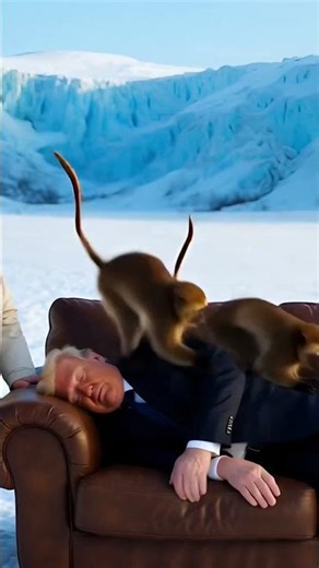 Putin with his monkeys took trumps couch🤣