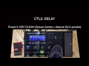 Boss GT 1000 - 5 presets to do it all explained (only guitar)