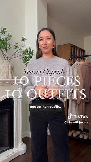 10 Pieces, 10 Outfits Travel Capsule Wardrobe Ideas