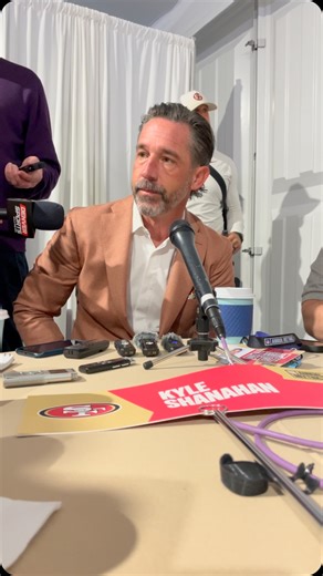 Jennifer Lee Chan on Instagram: "Kyle Shanahan on the purging of the roster as a part of cost cutting measures to be able to afford a large QB contract for Brock Purdy"