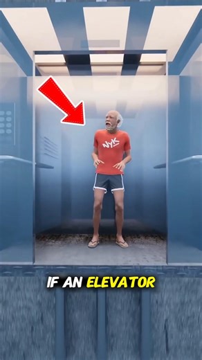 Trick to survive in a Falling elevator😱
