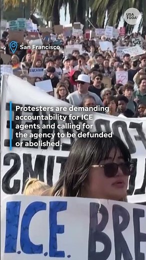 Thousands of protesters across US participate in ‘ICE OUT’ rallies