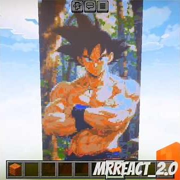 “Epic Goku Pixel Art Showcase in Minecraft 🔥 | Ultra HD Builds!”