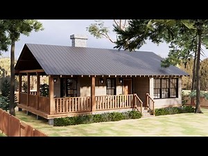 8x8m (26'x26') Cozy Cottage House !!! | Embracing Simple and Complete Living