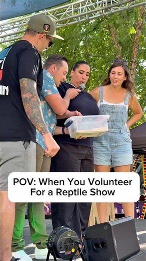 POV: When You Volunteer for a Reptile Show 😳 #shorts #reptiles