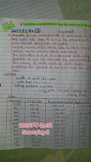 Volume Computation in Surveying Using Prismoidal Rule