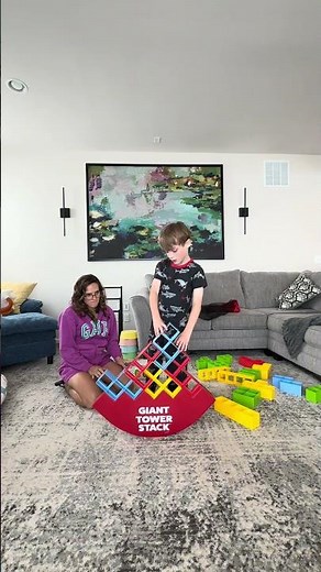 Giant Tower Stack has quickly become one of our favorite family games 🤩