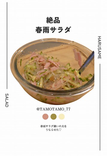 春雨サラダの絶品レシピ｜簡単で美味しい副菜