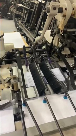 Stuffing envelopes ✉️ #printshop #machine #envelopestuffing #oddlysatisfying #directmail #marketing