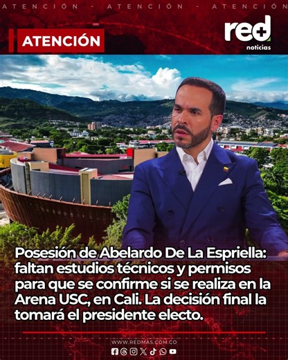 Posesión de Abelardo De La Espriella en Cali aún no está definida: esto falta