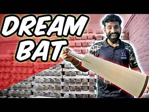 How I made My Own Customised Cricket Bat| Cricket Bat making factory tour!