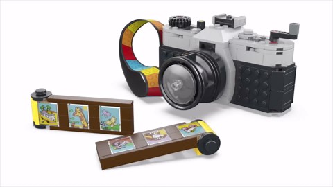 LEGO Creator 3 in 1 Retro Camera Toy, Transforms to Retro Video Camera or to TV Set, Photography Gift for Boys and Girls Ages 8 Years Old and Up Who Enjoy Creative Play, 31147