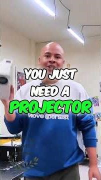 Affordable Projector for Art: Unboxing & Setup Guide #shorts