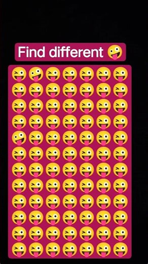 Find different emoji #emoji #emojichallenge #funny #illusion #emojyfind