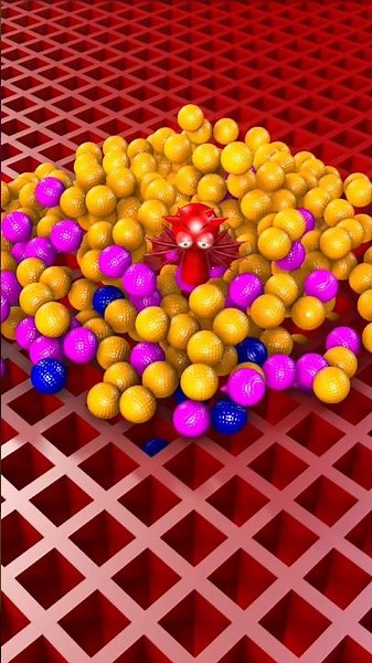Oddly Satisfying Sprunki And Golf Balls Drop #sprunki #satisfying #roblox