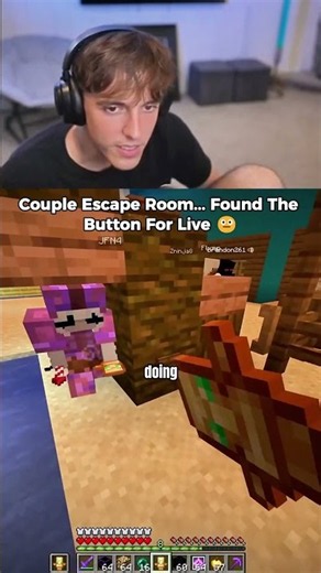 DrDonut & Purfect Are TRAPPED… Find the Button to Escape! 🔴🚪 #minecraft #drdonut