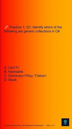 C# Collections Fundamentals — Questions -01