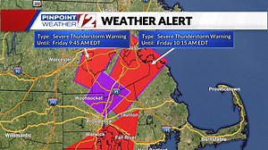 2.3K views · 12 reactions | Severe Thunderstorm Warning for Suffolk, Norfolk, Middlesex, Plymouth, Bristol, Providence until Aug 18 10:15AM. A severe t'storm is happening or imminent. Stay indoors and away from windows until the storm passes. | WPRI 12 | Facebook