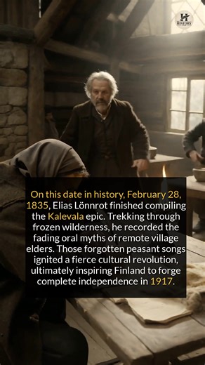 The humble country doctor who trekked through frozen wilderness to compile the Kalevala and save an entire nation's fading culture. | The History Page