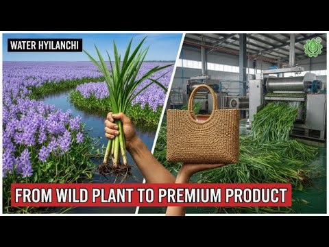 Inside a Modern Water Hyacinth Processing Plant | From Harvested Plants to Finished Goods