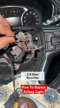 How to bypass steering wheel airbag 2.2 ohm resistor #2.2ohm #resistance #resistor #aırbag #bypass