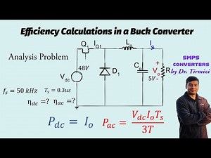 Calculating Buck Converter Efficiency | Conduction losses and Switching Losses