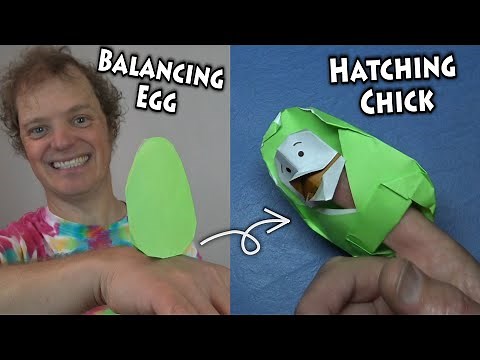 Origami Easter Egg 🥚 Hatching Baby Chick 🐣