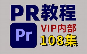 【pr教程】VIP内部小白入门教程 108集（2023）