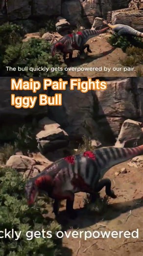 Maip Pair Fights Iguanodon Bull - Path of Titans #pathoftitans #dinosaurdocumentary #paleontology