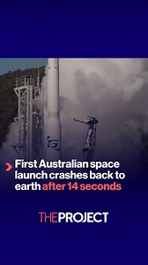 14 seconds on a first launch is actually an incredible result. Well done to Aussie company Gilmour Space Technologies for this incredible result. | The Project