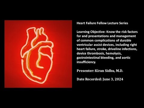 51) Complications of durable LVAD support.