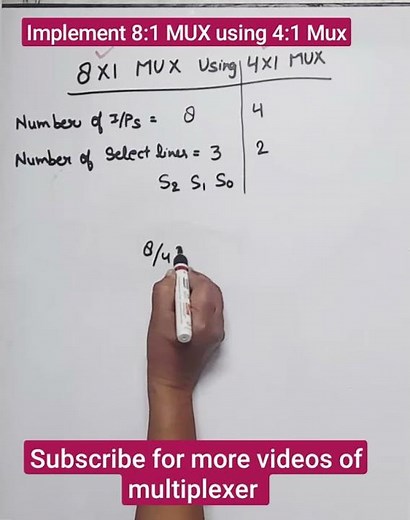 implement 8X1 MUX using 4X1 MUX