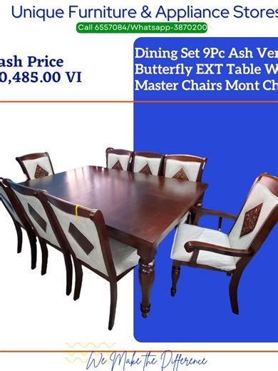 Beautiful Imported Dining Sets 🍽️ Bring style and elegance to your dining space with our imported dining sets, available in a variety of designs, sizes, and finishes to match any home décor. Whether you're hosting family dinners, lime with friends, or enjoying everyday meals, these dining sets offer the perfect blend of comfort and sophistication. ✨ Modern and classic designs available ✨ Strong, durable construction ✨ Excellent cash prices Visit us today and find the perfect dining set for your