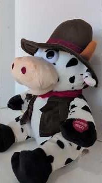 VTG Chantilly Lane Singing Cow Animated Plush - "Achy Breaky Heart"