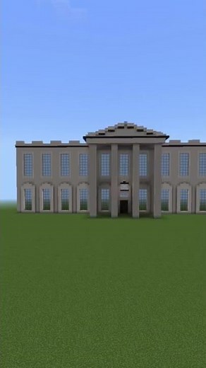 Building the White House in Minecraft.